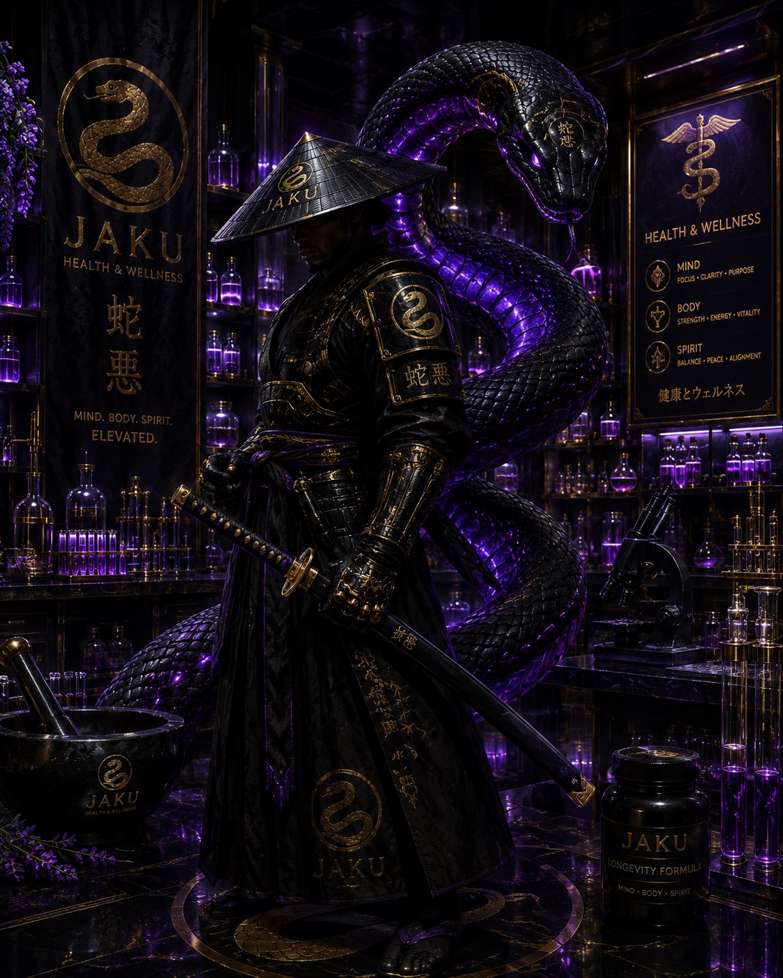 JAKU samurai serpent research lab