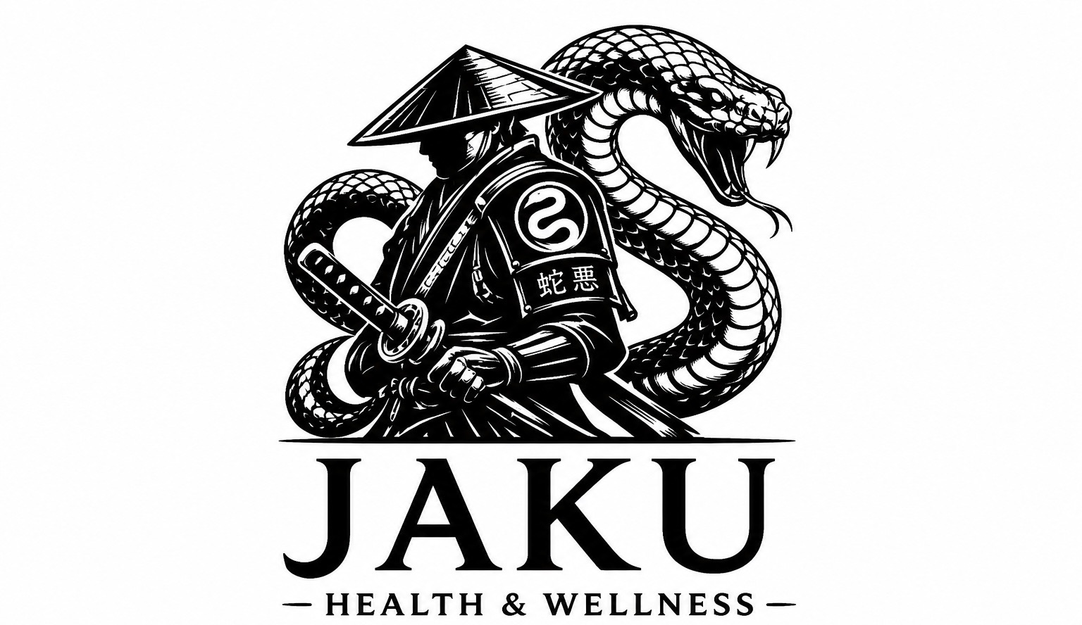 JAKU samurai serpent logo